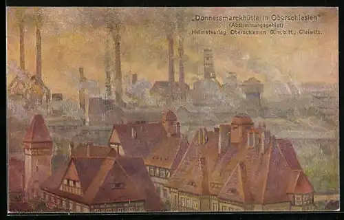 Künstler-AK Hindenburg, Donnersmarckhütte