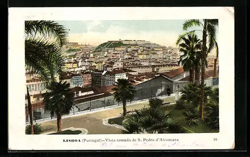 AK Lisboa, Vista tomada de S. Pedro d`Alcantara