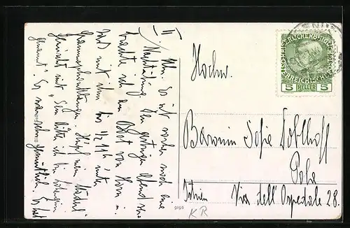 AK Sebenico, Blick auf Kirche