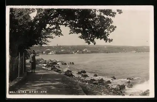 AK Malinska, Ortspartie am Meer