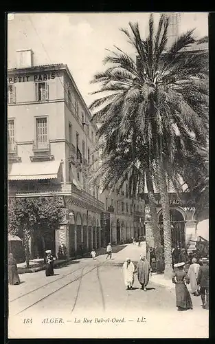 AK Alger, La Rue Bab-el-Oued