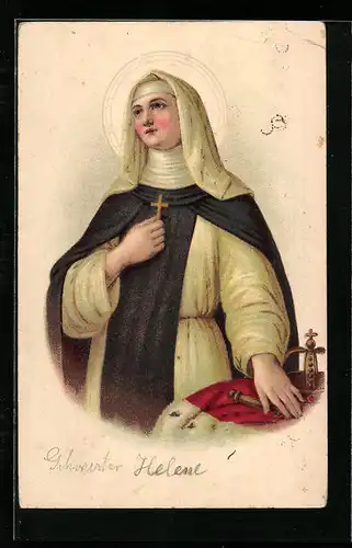 Künstler-AK Schwester Helene, Religion
