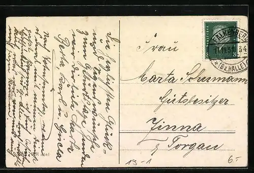 AK Geldscheine und Glückskleetopf, Geburtstagsgruss