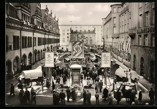 AK Leipzig, Jubiläumsmesse 1965, Naschmarkt