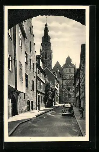 AK Coburg, Blick auf die Morizkirche