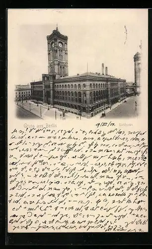 AK Berlin, Rathaus, Königstrasse