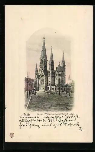 Präge-AK Berlin-Charlottenburg, Kaiser Wilhelm-Gedächtniskirche