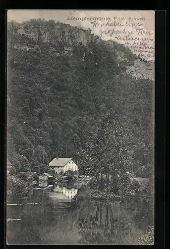 AK Gössweinstein /Fränk. Schweiz, Gasthaus Stempfermühle