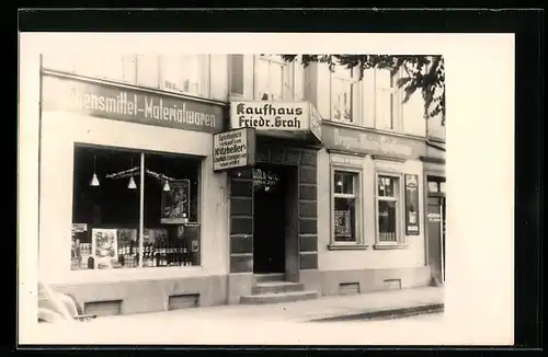 Foto-AK Solingen, Geschäft Friedrich Grah, Kirchstrasse 4, Ca. 1940