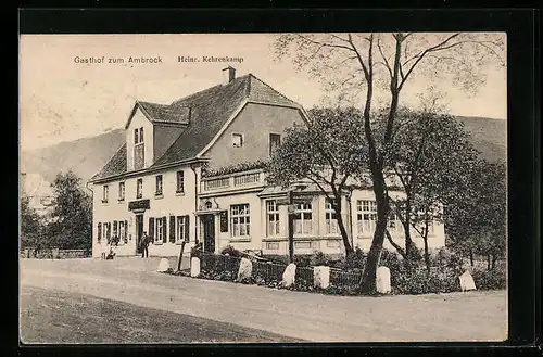 AK Ambrock, Gasthof zum Ambrock H. Kehrenkamp mit Strasse