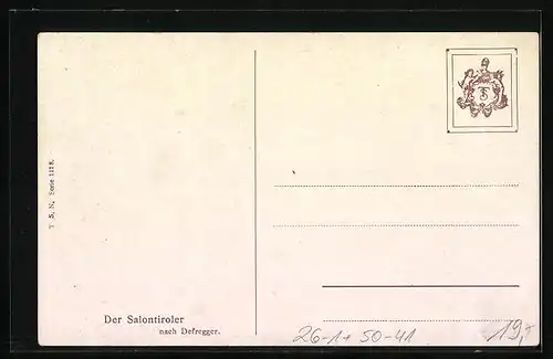 Künstler-AK Arthur Thiele: Der Salontiroler, Dackel
