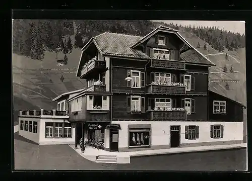 AK Adelboden, Gasthof und Metzgerei zum Kreuz