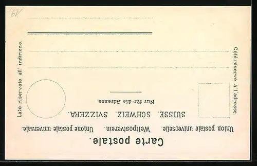 Präge-Lithographie Alt-Zürich, Generalversammlung des Schweizerischen Buchbinder-Meister-Vereins 1900, Strassenpartie