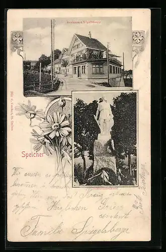 AK Speicher, Restaurant Vögelinsegg, Schlachtdenkmal