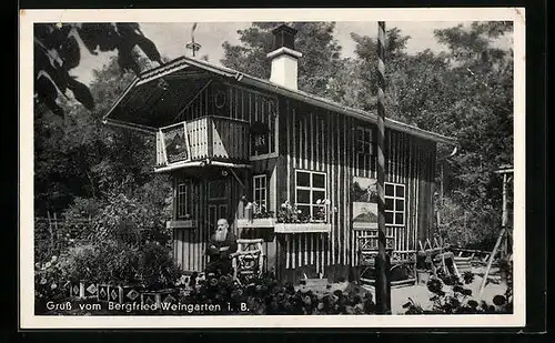 AK Weingarten i. B., Ansicht von Bergfried