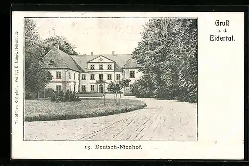 AK Deutsch-Nienhof, Ansicht vom Gutshof