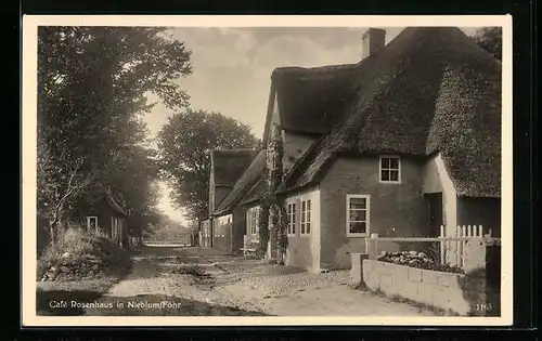 AK Nieblum /Föhr, Café Rosenhaus