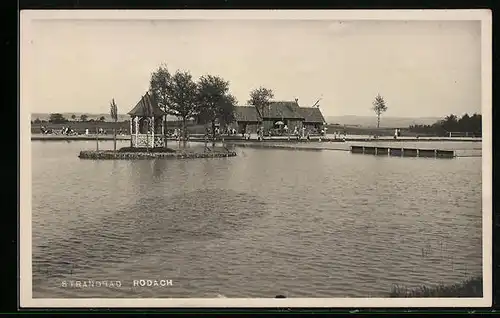 AK Rodach, Blick zum Strandbad