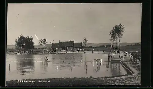 AK Rodach, Blick zum Strandbad