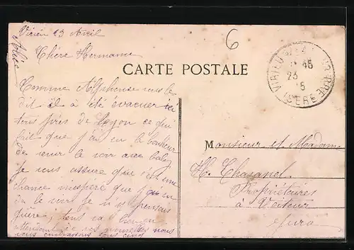 AK Virieu-sur-Bourbre, Vue générale