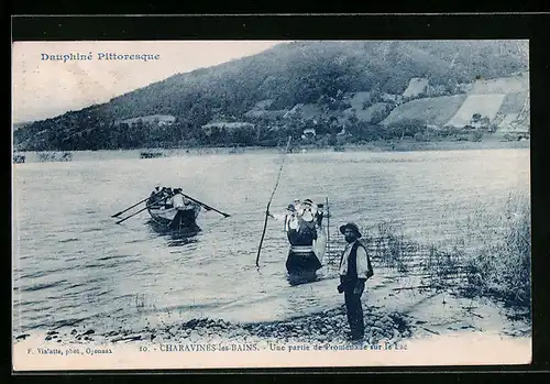 AK Charavines-les-Bains, Une partie de Promenade sur le Lac