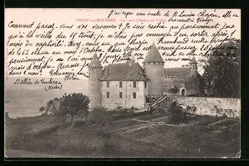 AK Virieu-sur-Bourbre, Le vieux Chateau