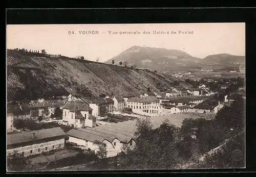 AK Voiron, Vue générale des Usines de Paviot