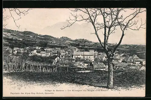 AK Barraux, Vue panoramique, Les Montagnes des Bauges et le Nivolet