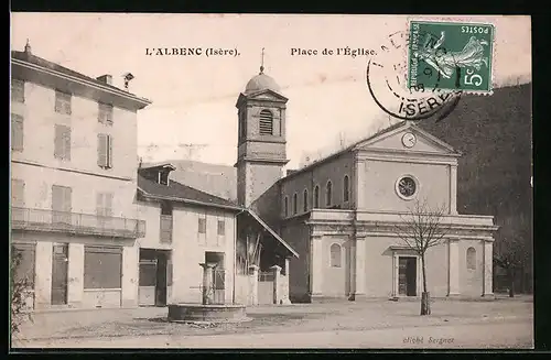 AK L`Albenc, Place de l`Eglise