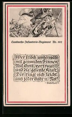 AK Landwehr-Infanterie-Regiment Nr. 109, Germanenkult