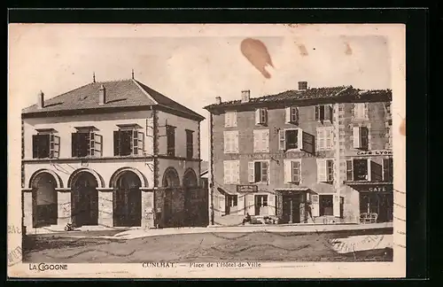 AK Cunlhat, Place de l`Hotel de Ville