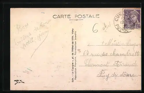 AK Cunlhat, Place de l`Hotel de Ville