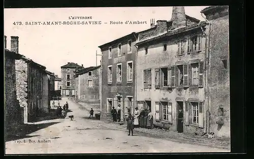 AK Saint-Amant-Roche-Savine, Route d`Ambert