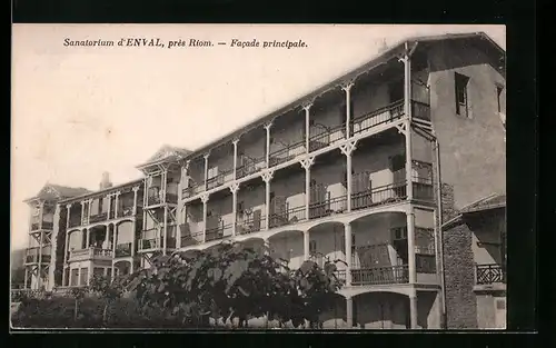 AK Enval, Sanatorium, Facade principale
