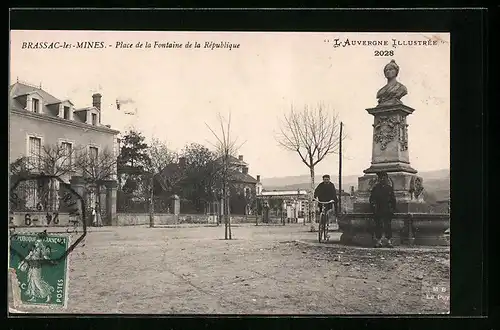 AK Brassac-les-Mines, Place de la Fontaine de la République