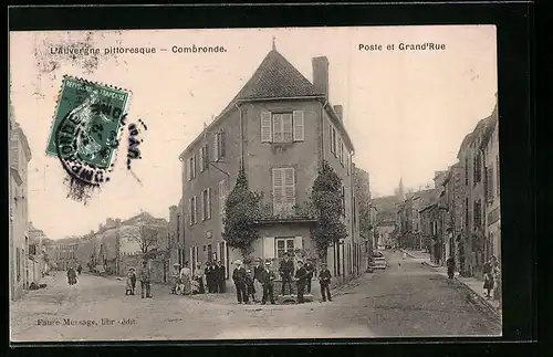 AK Combronde, Poste et Grand`Rue