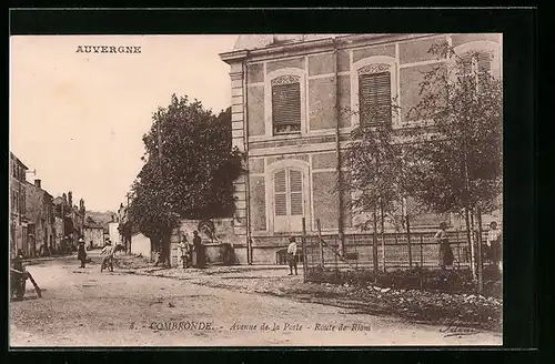 AK Combronde, Avenue de la Poste, Route de Riom