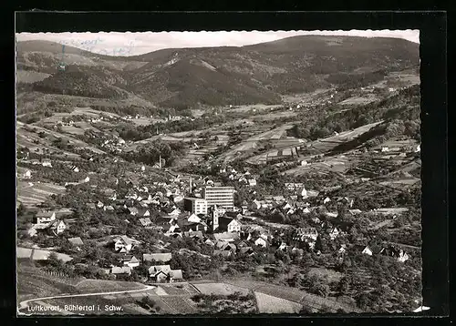 AK Bühlertal / Schwarzwald, Gesamtansicht mit Hochkopf