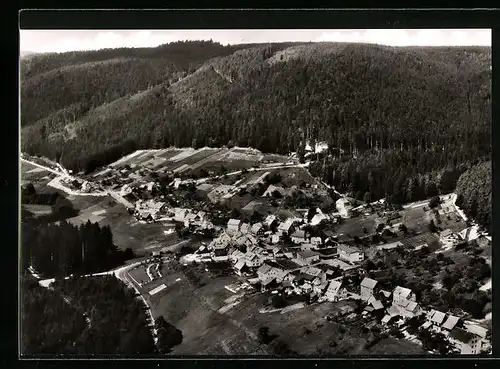 AK Wildbad-Sprollenhaus, Ortsansicht aus der Vogelschau