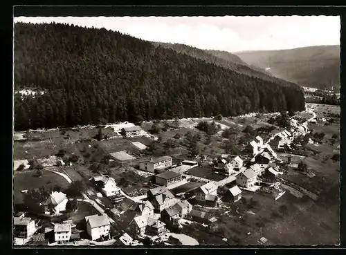 AK Wildbad-Sprollenhaus, Ortsansicht aus der Vogelschau