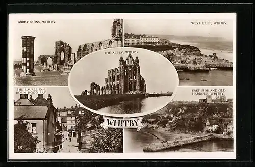 AK Whitby, Abbey Ruins, West Cliff, The Laurel Inn, The Abbey, East Side and Old Harbour