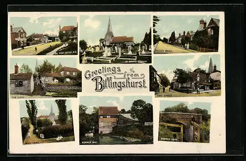 AK Billingshurst, Station Road, East Street, St. Mary`s Church, Rowner Mill, Mill Lane, Ten Steps, Post Office