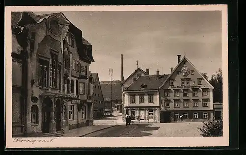 AK Schwenningen a. N., Partie an der Schützenstrasse