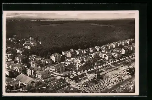 AK Bansin, Fliegeraufnahme vom Ort