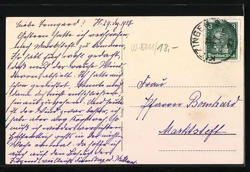 AK Castell /Unterfranken, Ortsansicht mit Umland