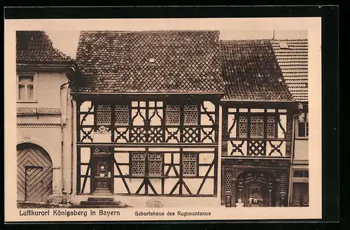 AK Königsberg in Bayern, Geburtshaus des Regimontanus