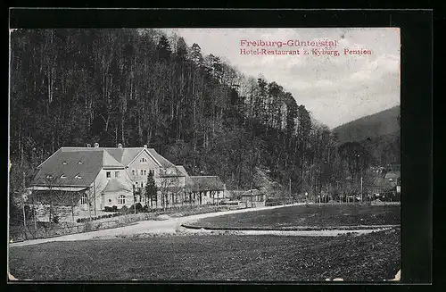 AK Freiburg-Günterstal, Hotel-Restaurant z. Kyburg