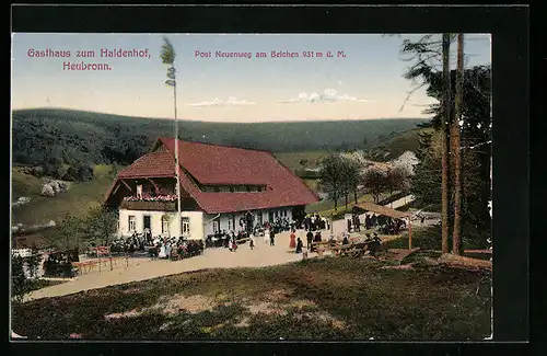 AK Heubronn, Gasthaus zum Haldenhof