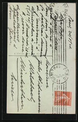 AK Paris, Cathédrale Notre-Dame, Vorderansicht