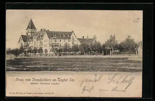 AK Berlin, Hotel Strandschloss am Tegeler See, Inh. Hermann Luscher